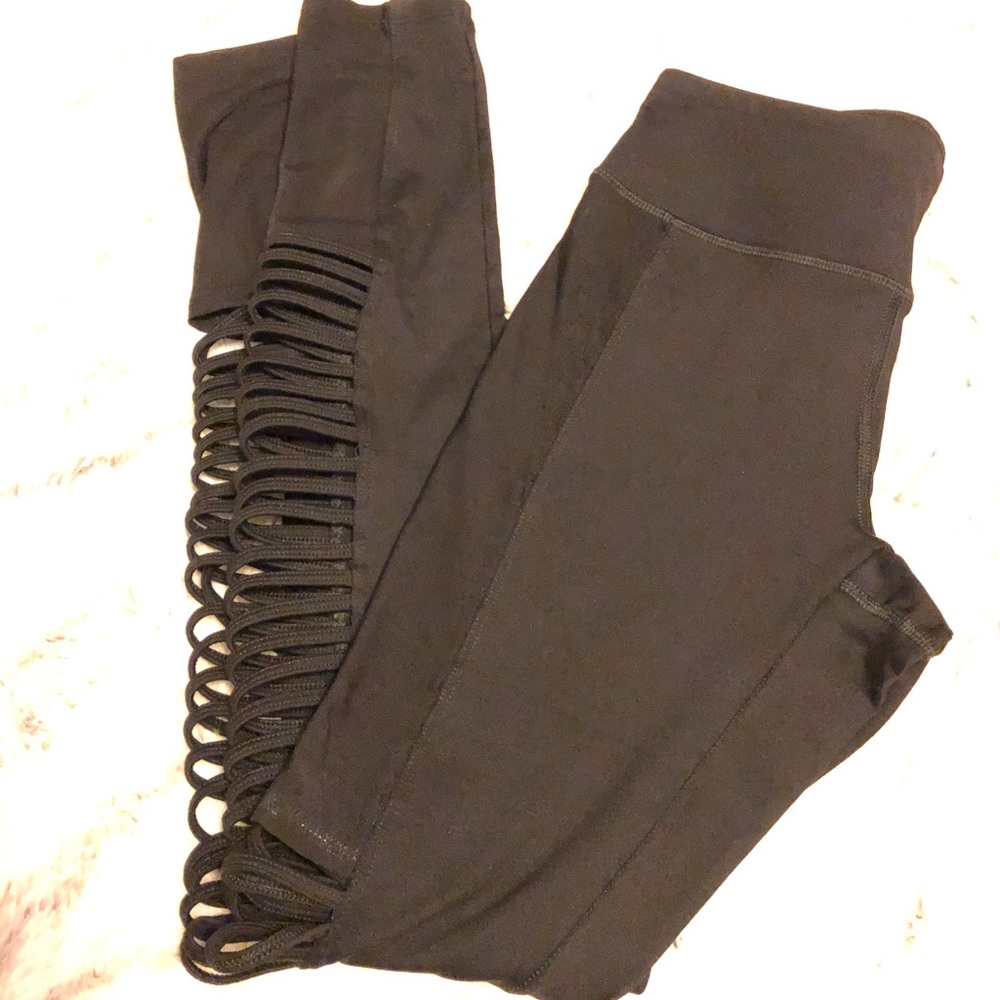 Forever 21 side slash high rise leggings sz small